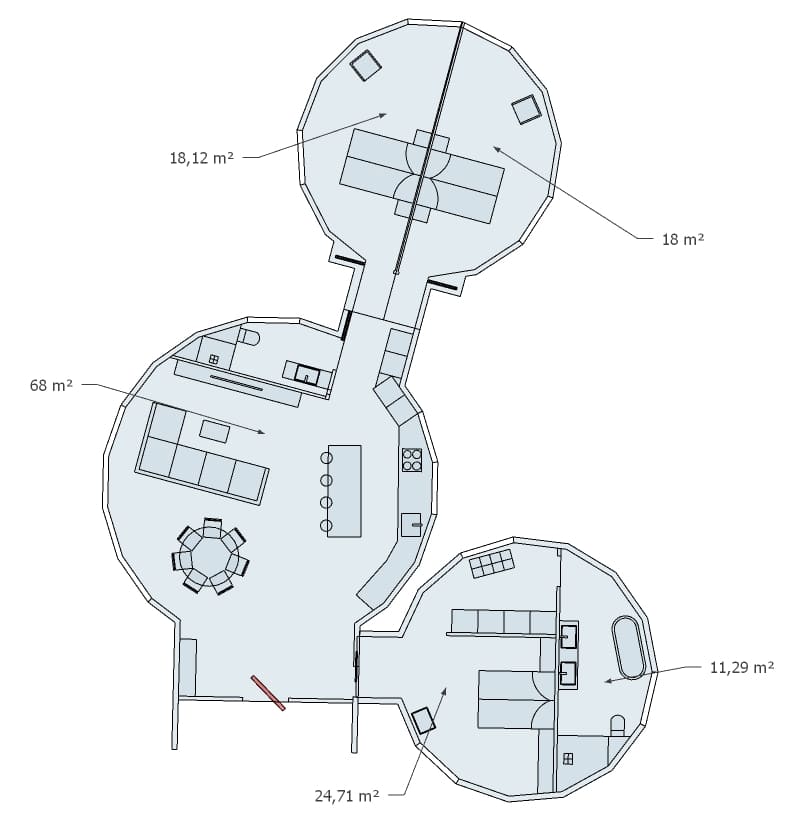 diseño interior cúpula 