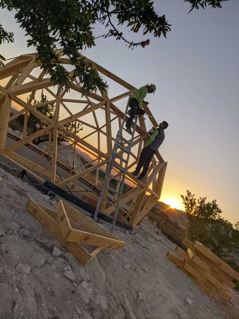 montando una cúpula