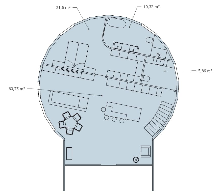 diseño interior cúpula 