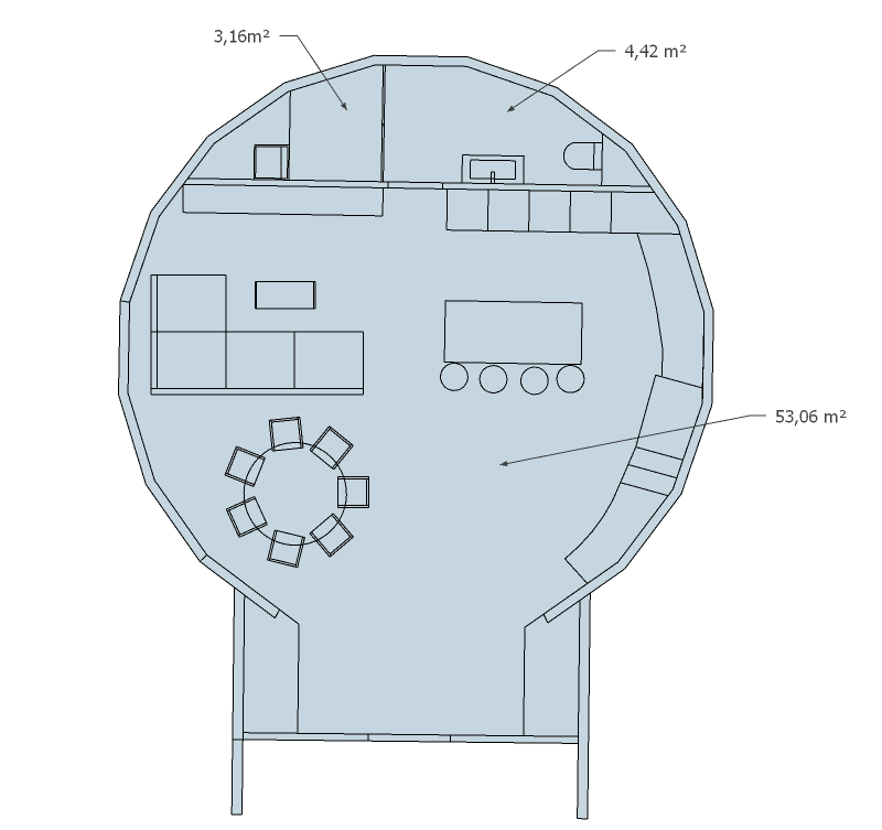 diseño interior cúpula 